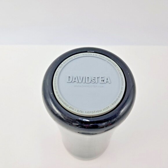 Davids Tea Travel Mug - Timolino 12 oz with Steeper and Tea Compartment Black - Picture 5 of 7